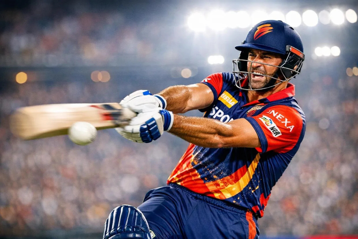 IPL batsman in action during online cricket betting season